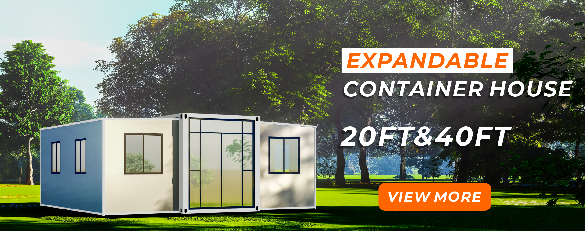 Expandable container house, luxury and modern